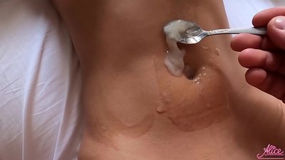 Deep Blowjob at Passionate Sex Close-up - Kinain na Sperm